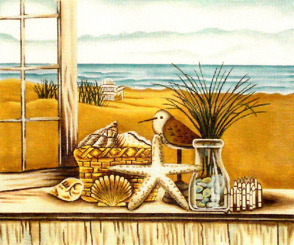 Starfish Still Life (Hand Painted by Painted Pony Designs) 18*DK-BH-08