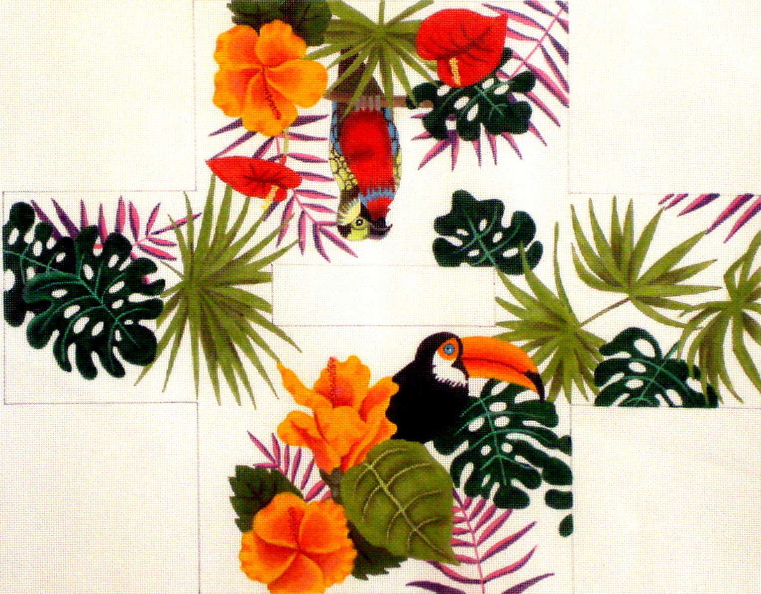 Paradisio Tissue Box Holder (Hand Painted by Leigh Designs) 18*7302