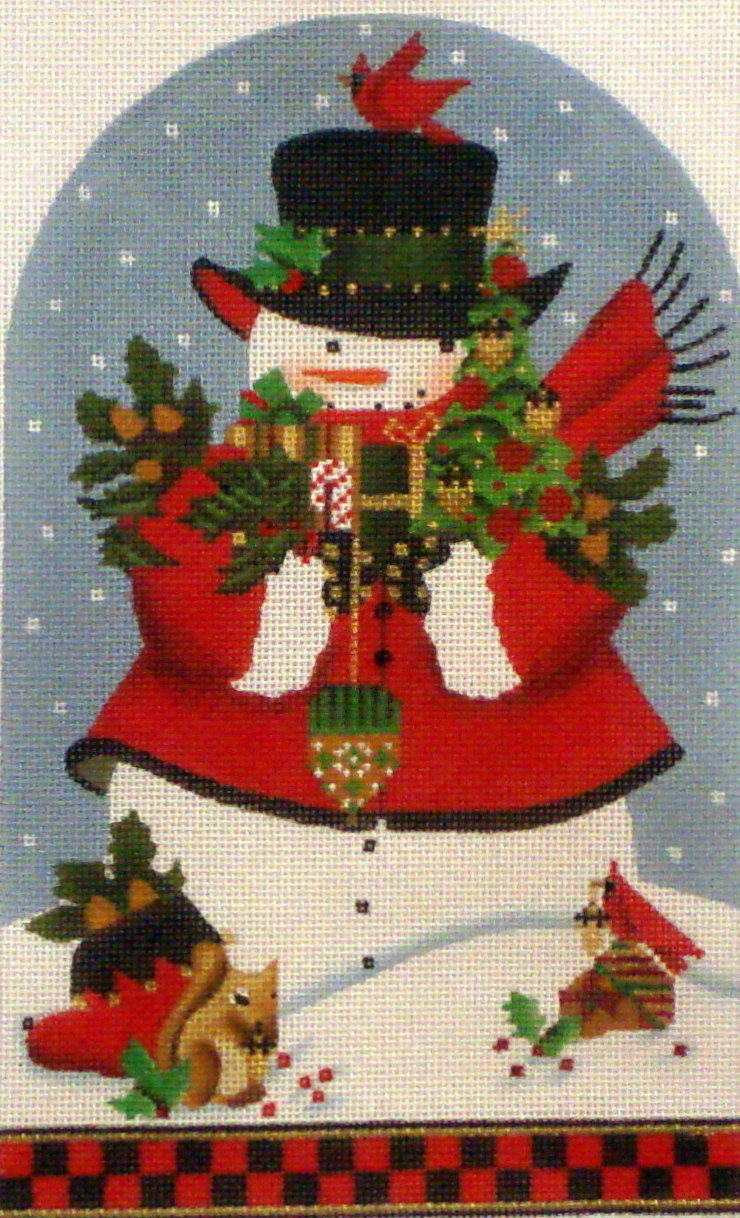 Acorn Snowman Dome/Standup (Hand Painted needlepoint canvas from
Melissa Shirley) Acorn Snowman Dome/Standup (Hand Painted needlepoint canvas from
Melissa Shirley)