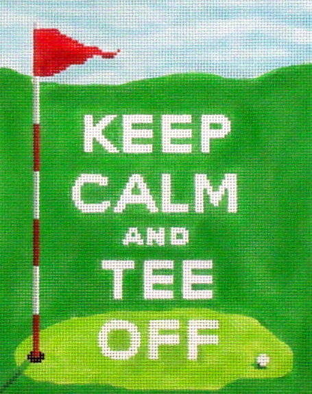 Keep Calm and Tee Off (Handpainted by Kate Dickerson) Keep Calm and Tee Off (Handpainted by Kate Dickerson)