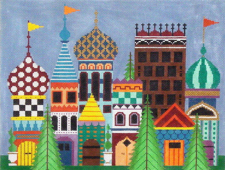 Magical Village (hand painted by JP Designs) 18*L-451