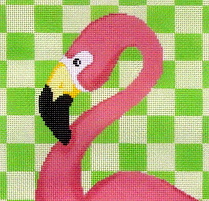 Flamingo (handpainted by Two Sisters) 18*SQ-71