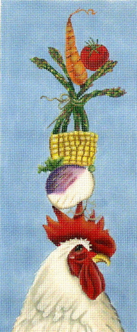 White Rooster (handpainted by Vikki Sawyer) White Rooster (handpainted by Vikki Sawyer)