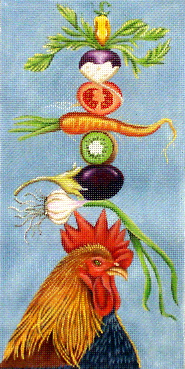 Veggie Rooster (handpainted by Vikki Sawyer) Veggie Rooster (handpainted by Vikki Sawyer)