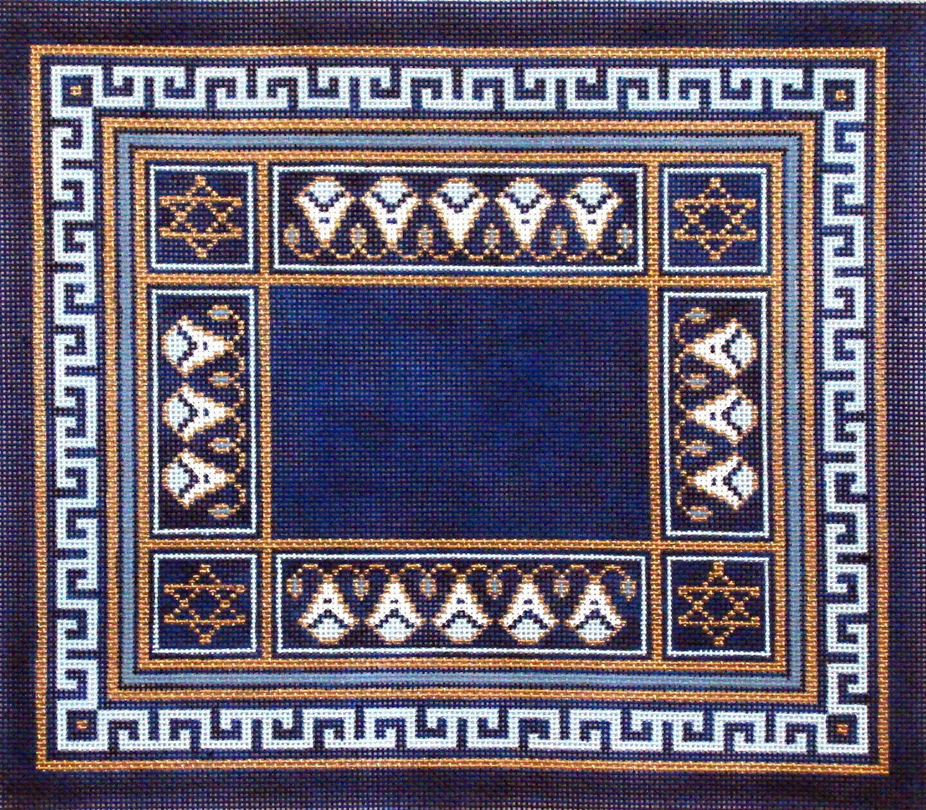 Blue Floral GeometricTallis (handpainted from Alice Peterson) Blue Floral GeometricTallis (handpainted from Alice Peterson)