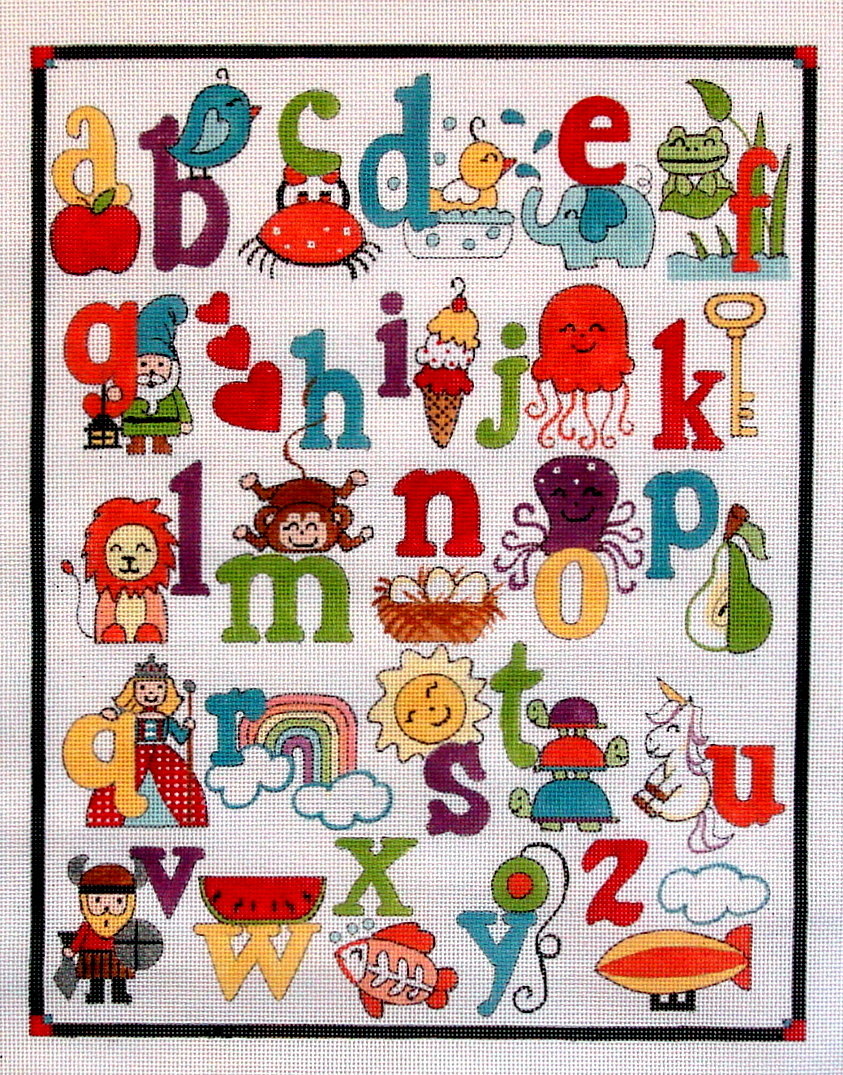 "Alphabet (handpainted by Alice Peterson) 19*3086