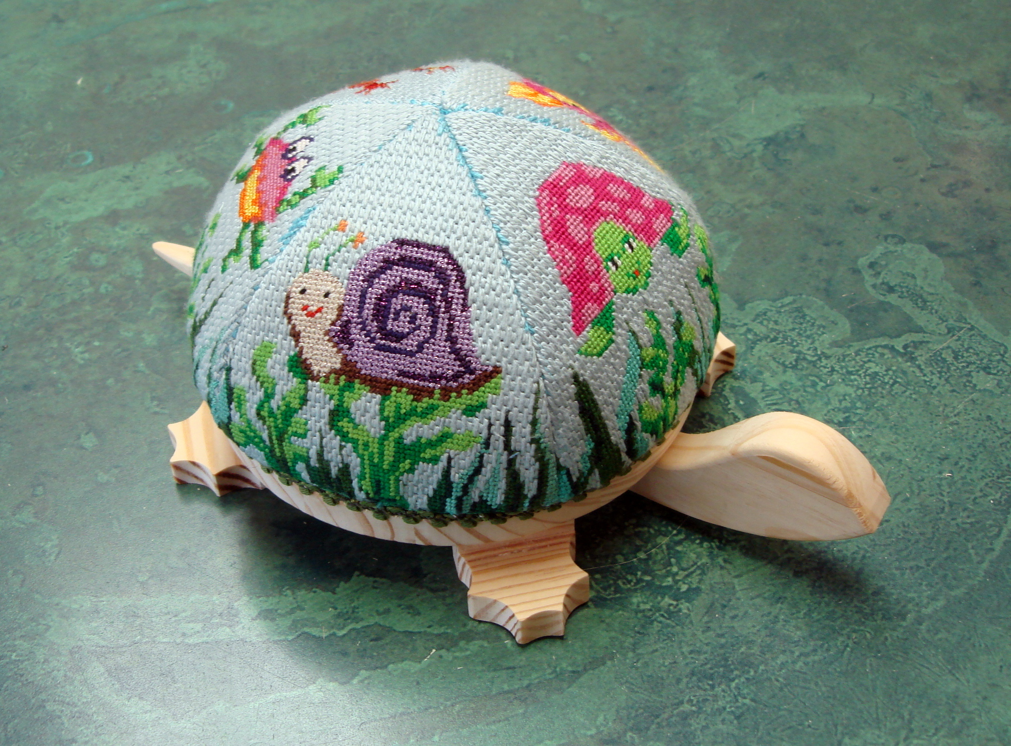 Turtle Shell Sea Life (Handpainted by Patti Mann)