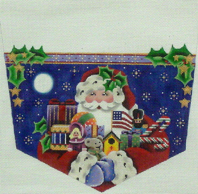 American Santa Cuff (handpainted by Rebecca Woods Designs) 18*1432