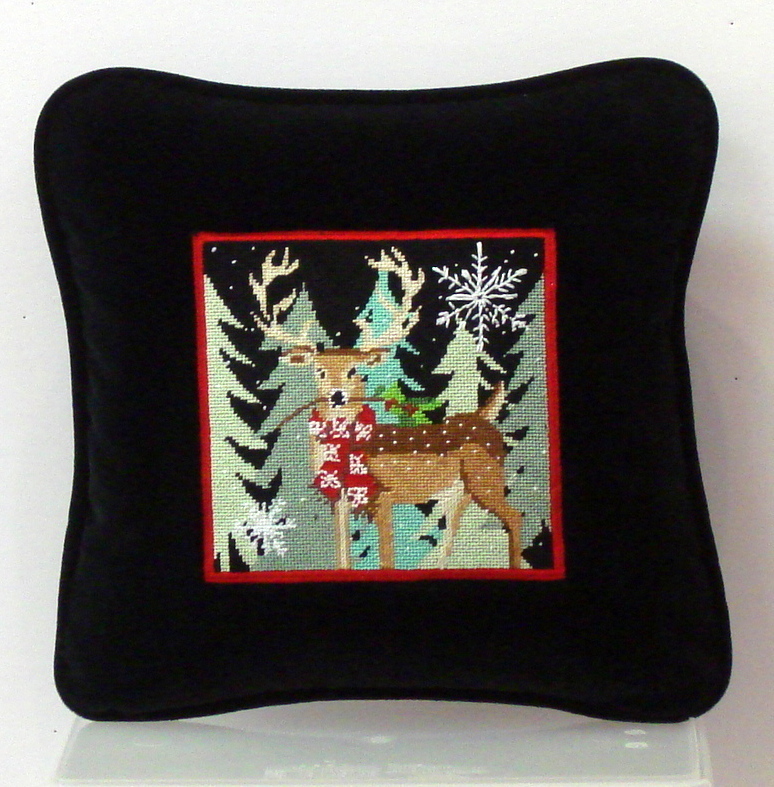 Deer - Red Scarf (handpainted by Maggie & Co.)