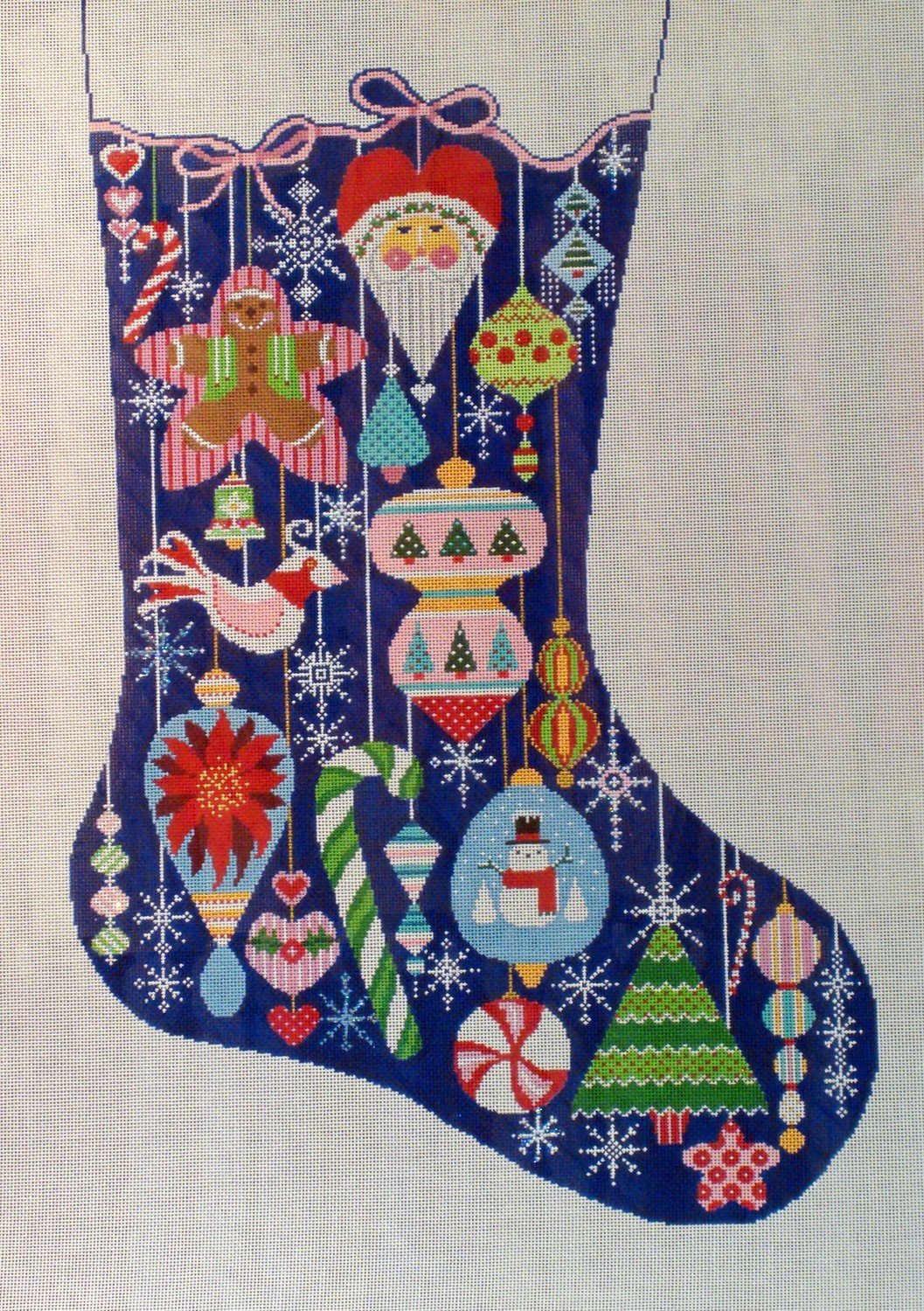 Happy Holiday Ornament Stocking (Handpainted by Shelly Tribbey Designs) Happy Holiday Ornament Stocking (Handpainted by Shelly Tribbey Designs)