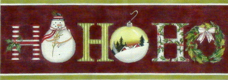 HO-HO-HO (Red) (handpainted by Melissa Shirley) 18*MLT-227