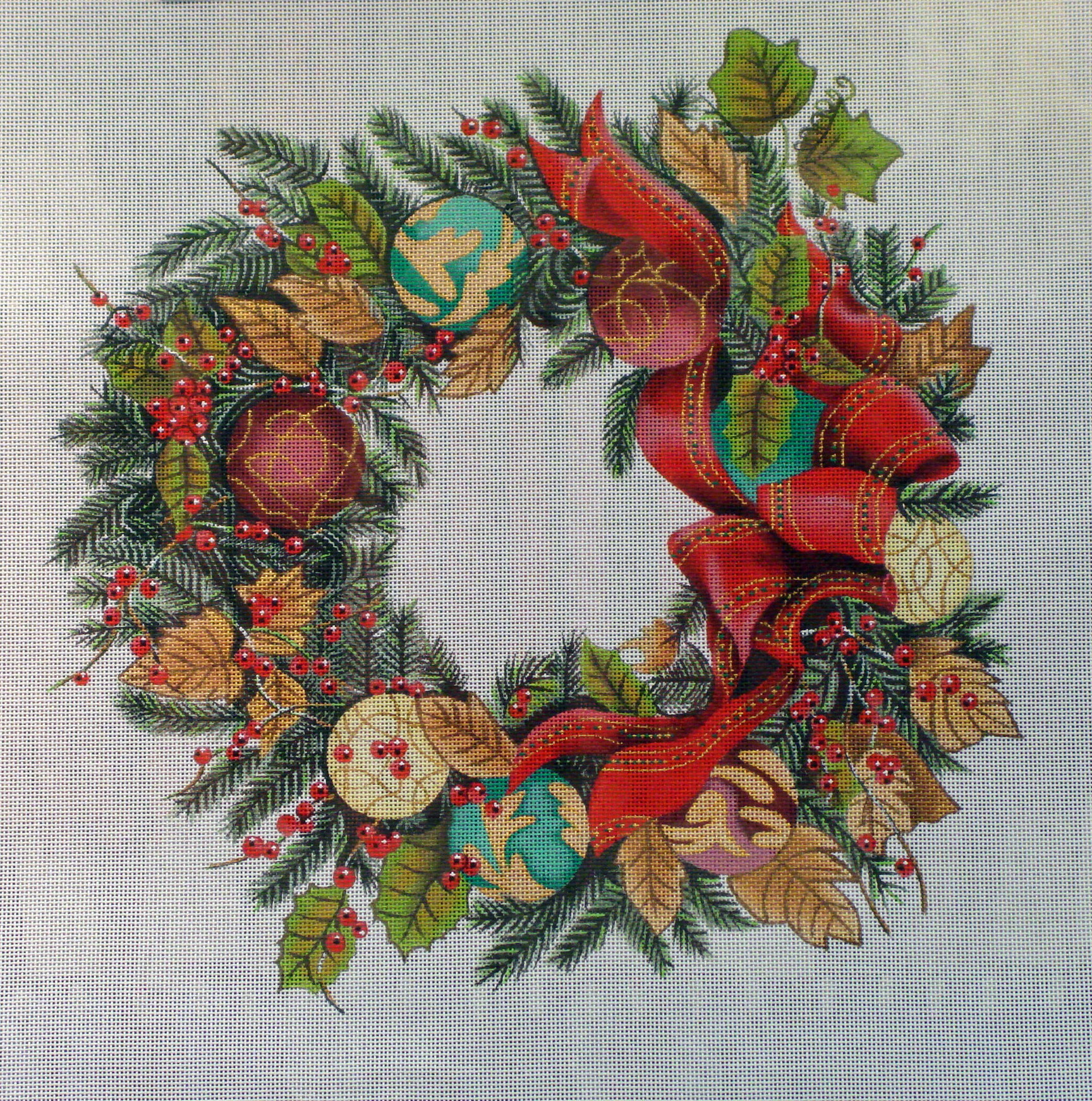Ornament Wreath (handpainted by Trubey) 18*XST011