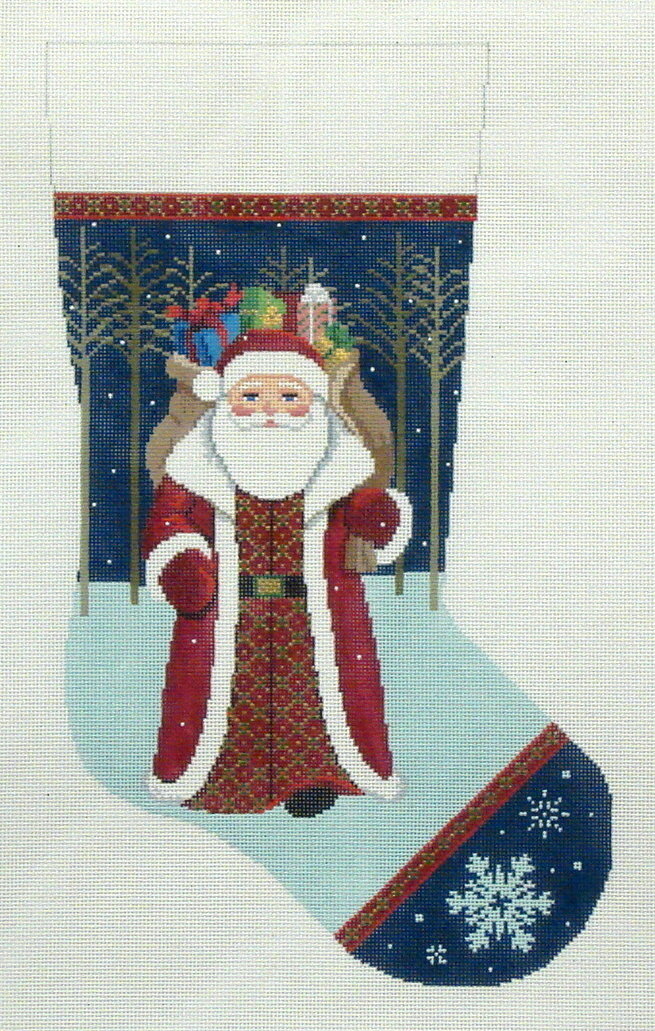 Santa Walking From Woods (handpainted by Susan Roberts) Santa Walking From Woods (handpainted by Susan Roberts)