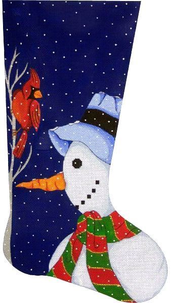 Snowman Stocking (handpainted by A03-8466