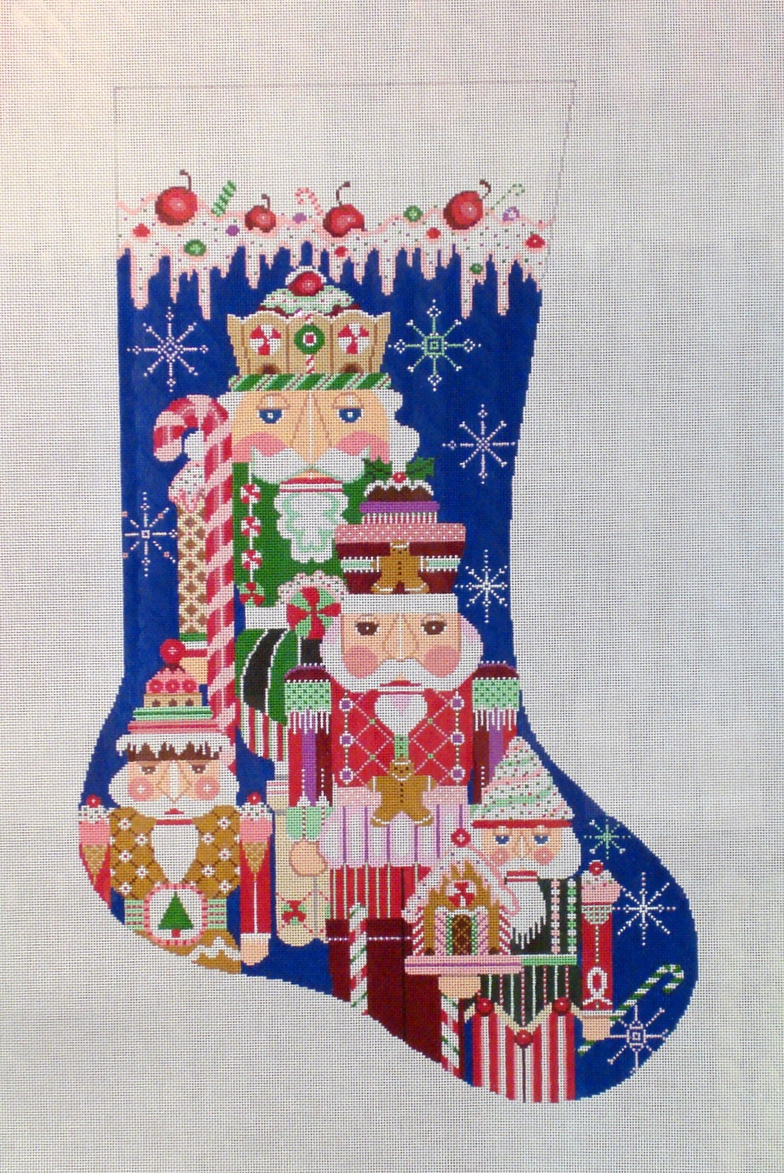 Sweetest Nutcrackers Stocking (Handpainted by Shelly Tribbey Designs) 18*CS52