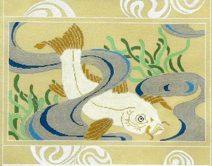 Koi Pillow (handpainted from Red Thread Designs) Koi Pillow (handpainted from Red Thread Designs)