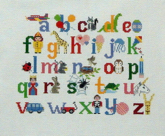Alphabet With Characters (Handpainted by Susan Roberts) Alphabet With Characters (Handpainted by Susan Roberts)