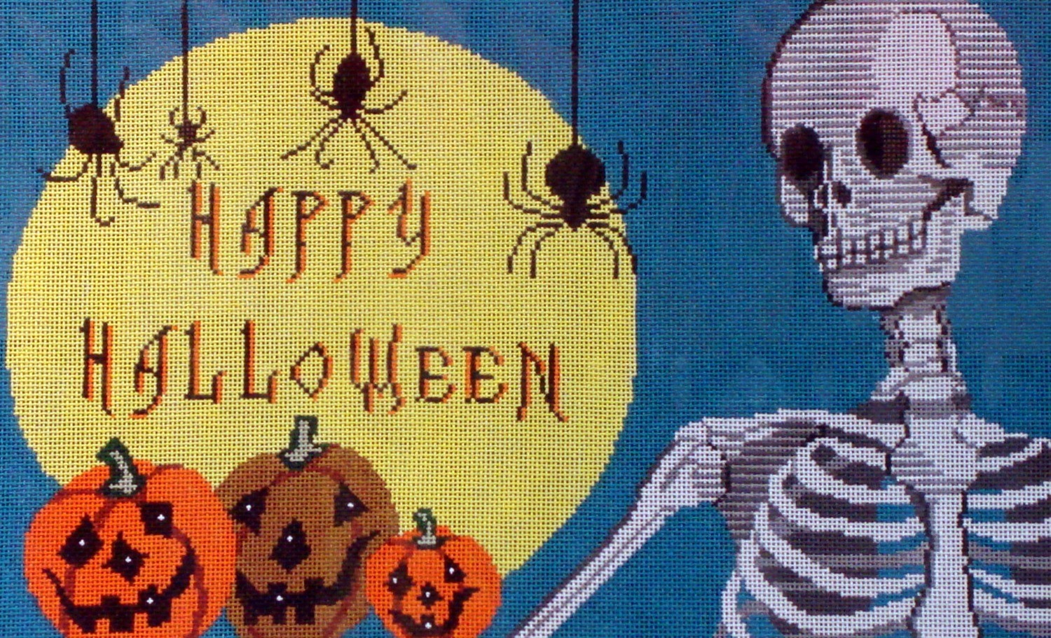 Happy Halloween Skeleton (Handpainted by Shelly Tribbey Designs) Happy Halloween Skeleton (Handpainted by Shelly Tribbey Designs)