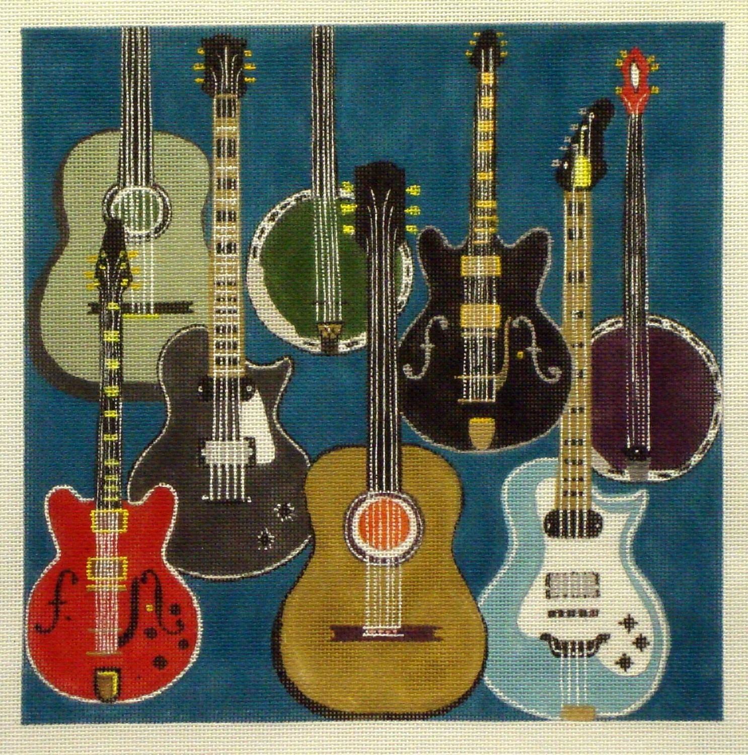 Guitar (handpainted by .All About Stitching) Guitar (handpainted by .All About Stitching)