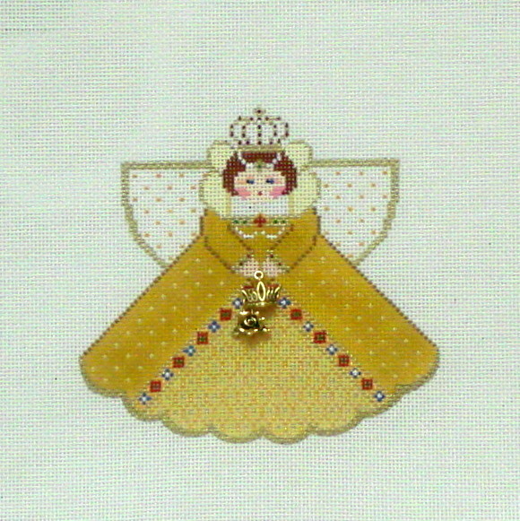 Gold Queen (Angel with charms) (Painted PonyDesigns) Gold Queen (Angel with charms) (Painted PonyDesigns)