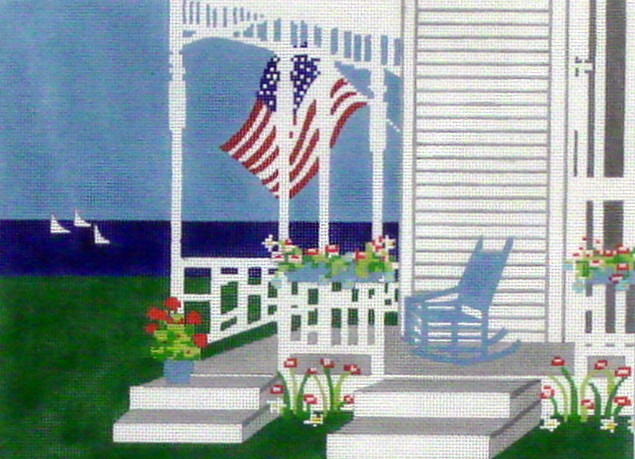 Cape Cod Beach (Hand painted from Wellesley Needlepoint Collection) Cape Cod Beach (Hand painted from Wellesley Needlepoint Collection)