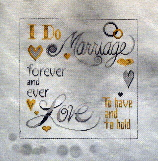 Marriage Pillow (Handpainted by Patti Mann) Marriage Pillow (Handpainted by Patti Mann)