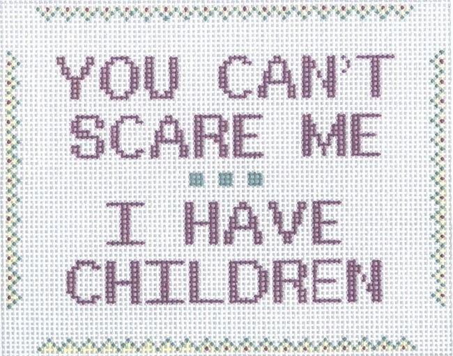 You Can't Scare Me…Children (Handpainted by CBK Needlepoint Collection) You Can't Scare Me…Children (Handpainted by CBK Needlepoint Collection)