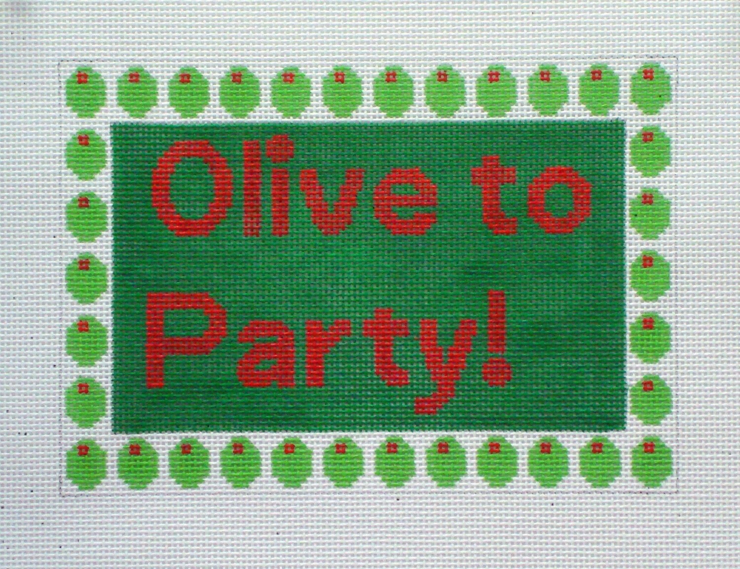 Olive to Party (Handpainted by The Point Of It All Designs) Olive to Party (Handpainted by The Point Of It All Designs)