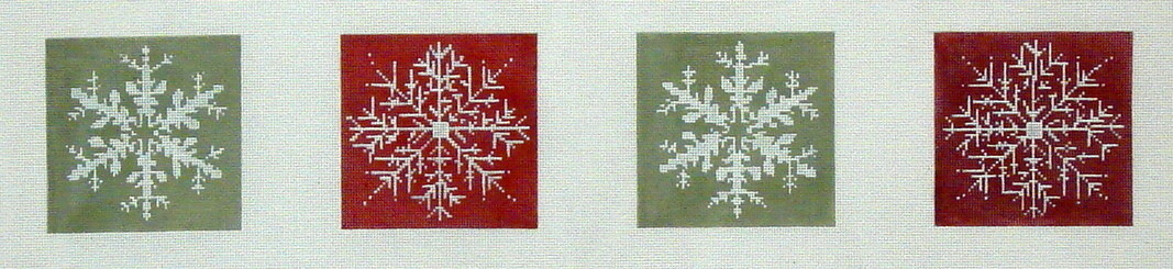 Snowflake Coasters (Handpainted by CBK Needlepoint Collection) Snowflake Coasters (Handpainted by CBK Needlepoint Collection)