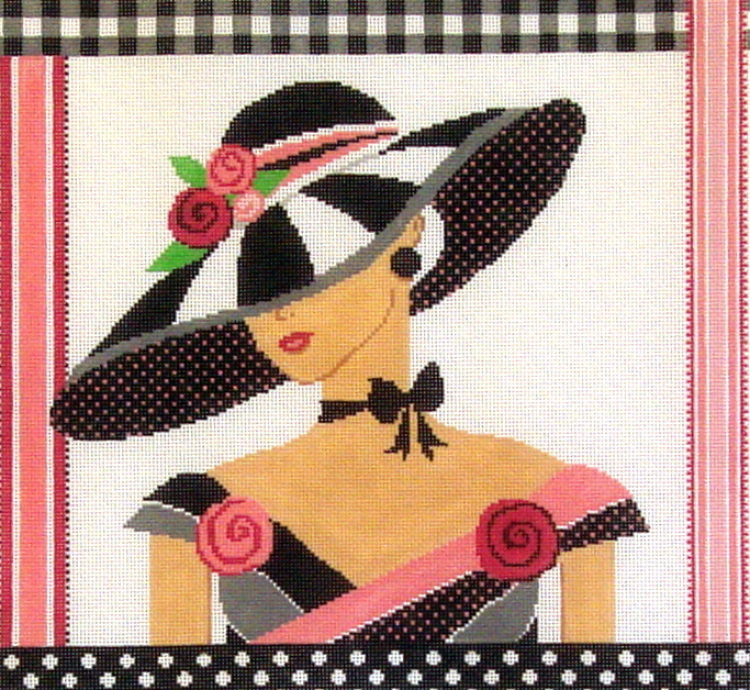 It's All About the Hat (stitched painted from Shelley Designs) 19*FL25