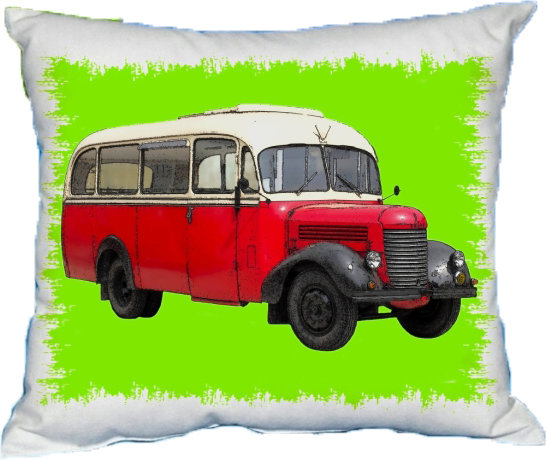 Polštářek Autobus Starý Polštářek Autobus Starý
