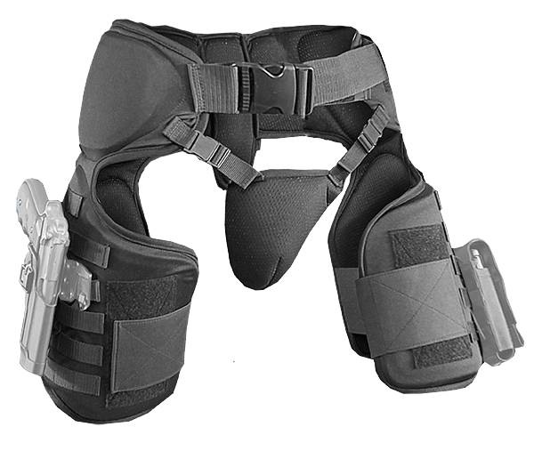 Molle System on both thighs