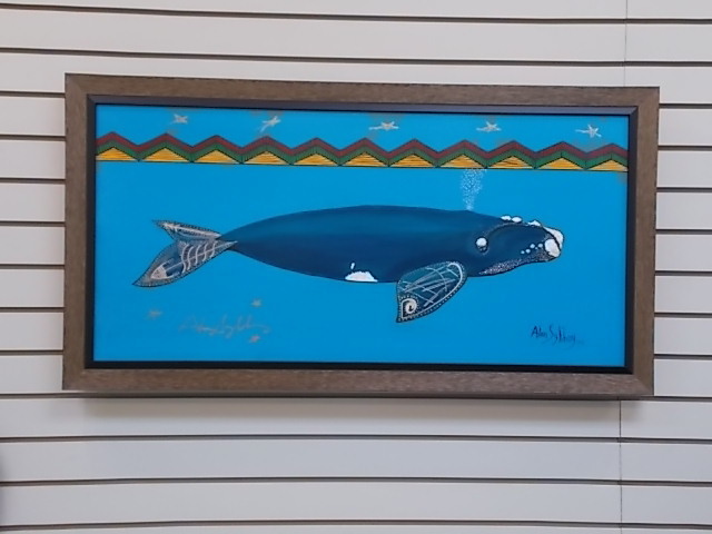 Blue Whale Canvas Giclee 00157