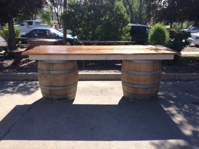 Wine Barrel Table 8 X 40