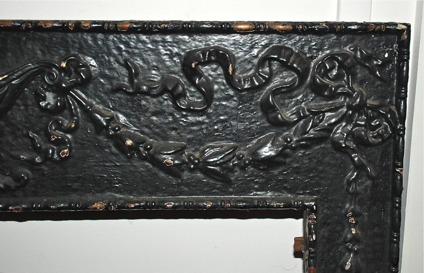 Antique Cast Iron Fireplace Surround