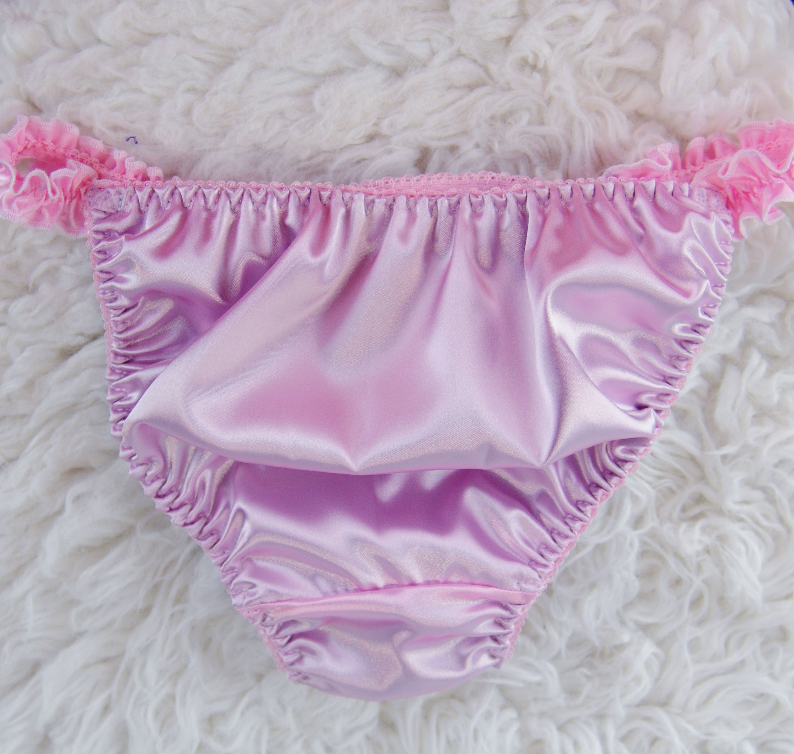 Exclusive Ania's Poison MANties Silky Smooth, Butter Soft Double Lined Pink Blue Limited Edition bikini panties like Joe the Boxer for Sissy MEN!