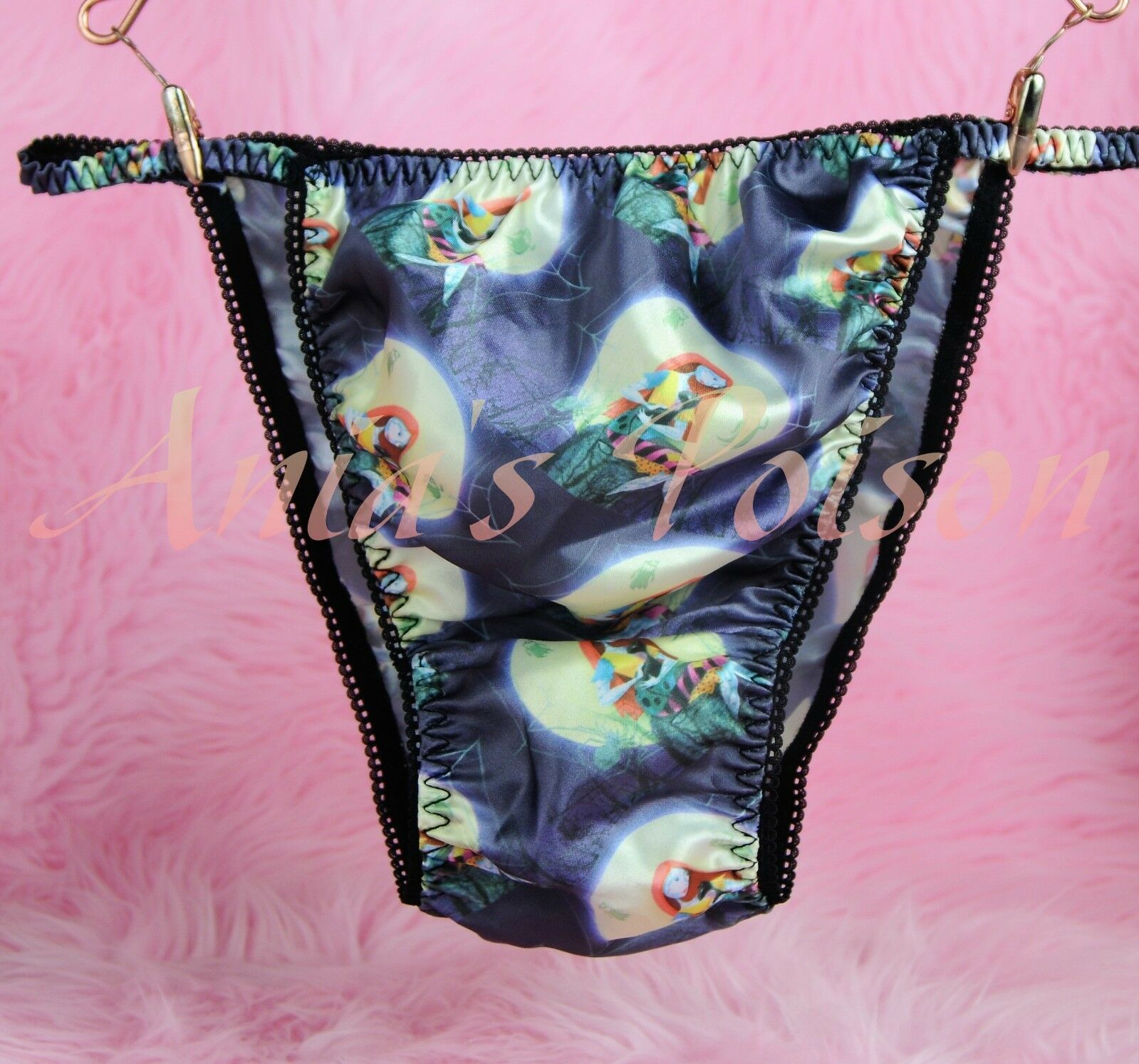 Christmas Nightmare Sally Jack Super Rare 100% polyester string bikini sissy mens underwear panties 00231