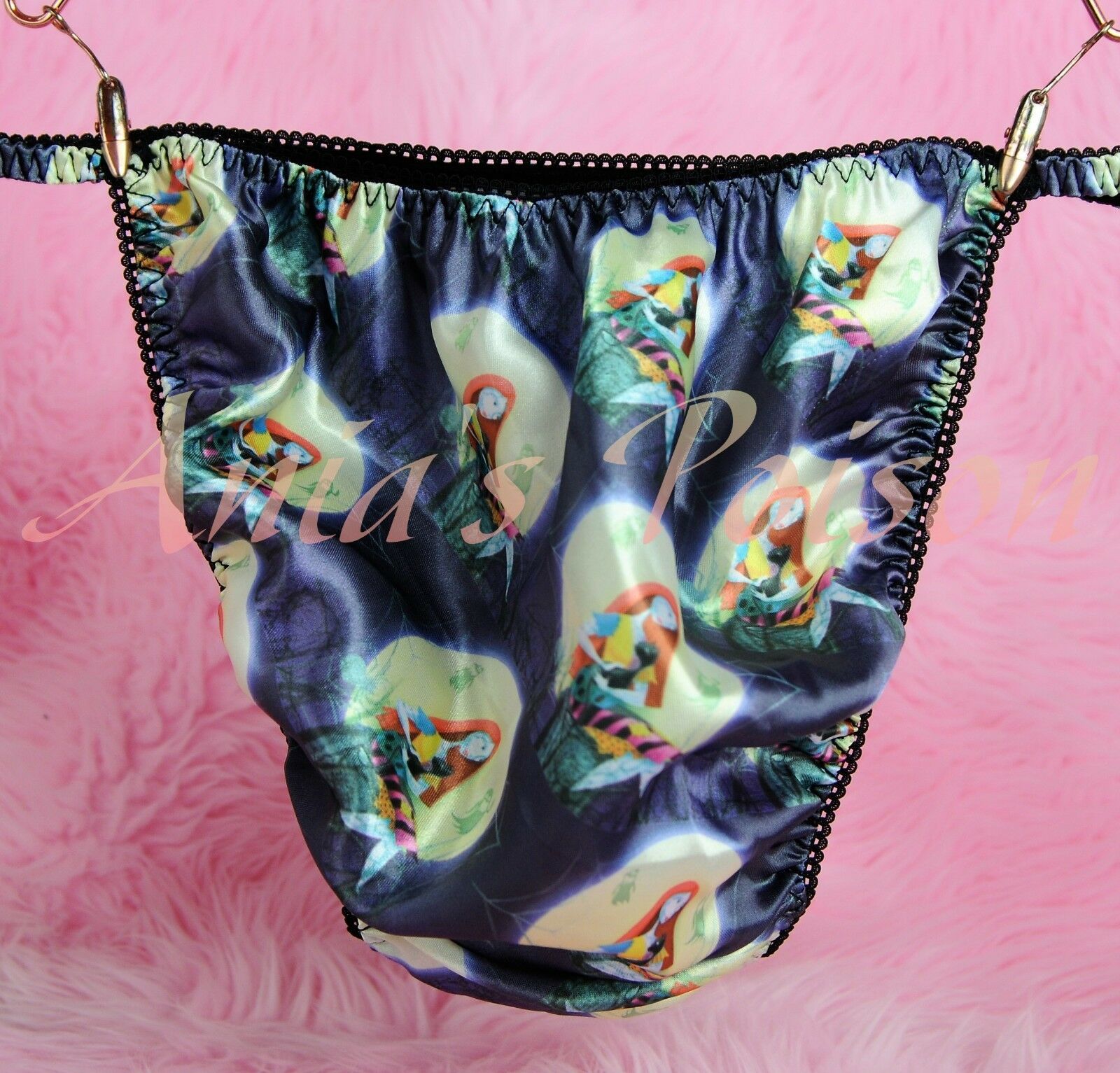 Christmas Nightmare Sally Jack Super Rare 100% polyester string bikini sissy mens underwear panties