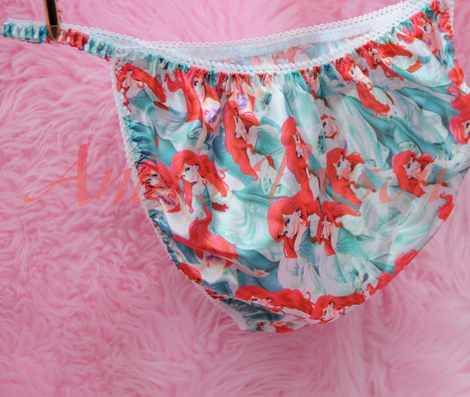 Ania's Poison MANties S - XXL Princess Mermaid Prints Super Rare 100% polyester string bikini sissy mens underwear panties