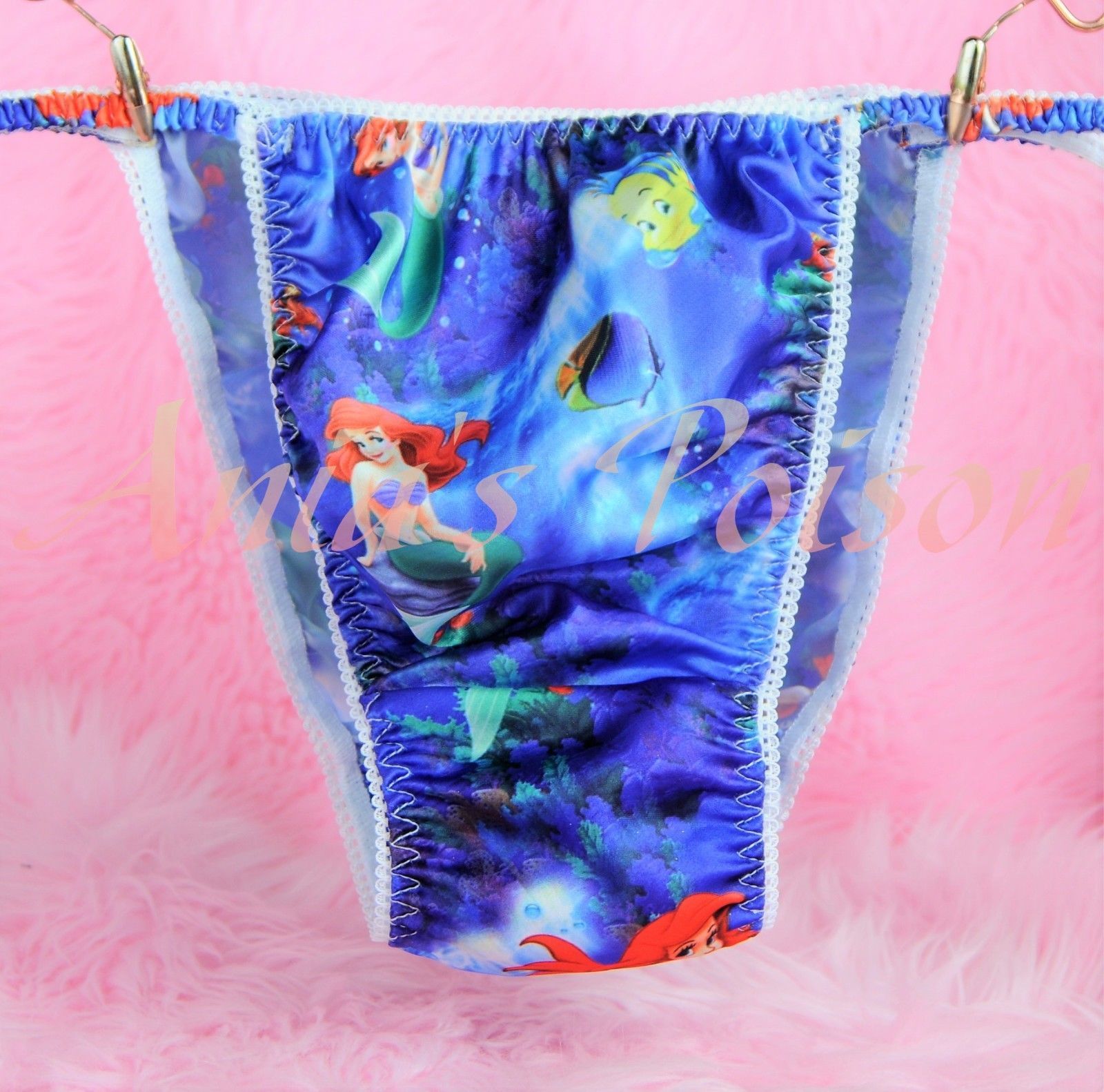 Ania's Poison MANties S - XXL Princess Mermaid Prints Super Rare 100% polyester string bikini sissy mens underwear panties