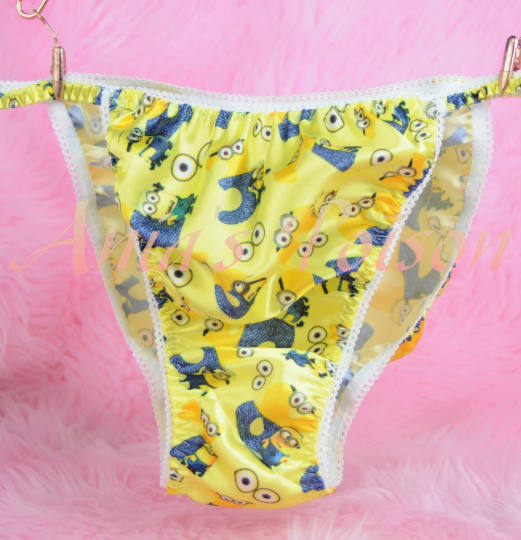 Ania's Poison Minion 3 different Prints Super Rare 100% polyester string bikini sissy mens underwear panties 00234
