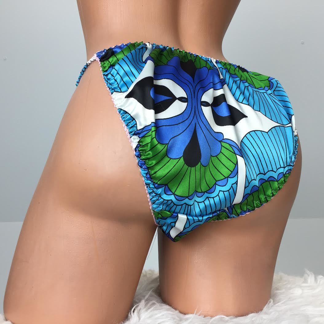 Exclusive Ania's Poison MANties Silky Smooth, Butter Soft floral string bikini panties like Joe the Boxer for Sissy MEN!