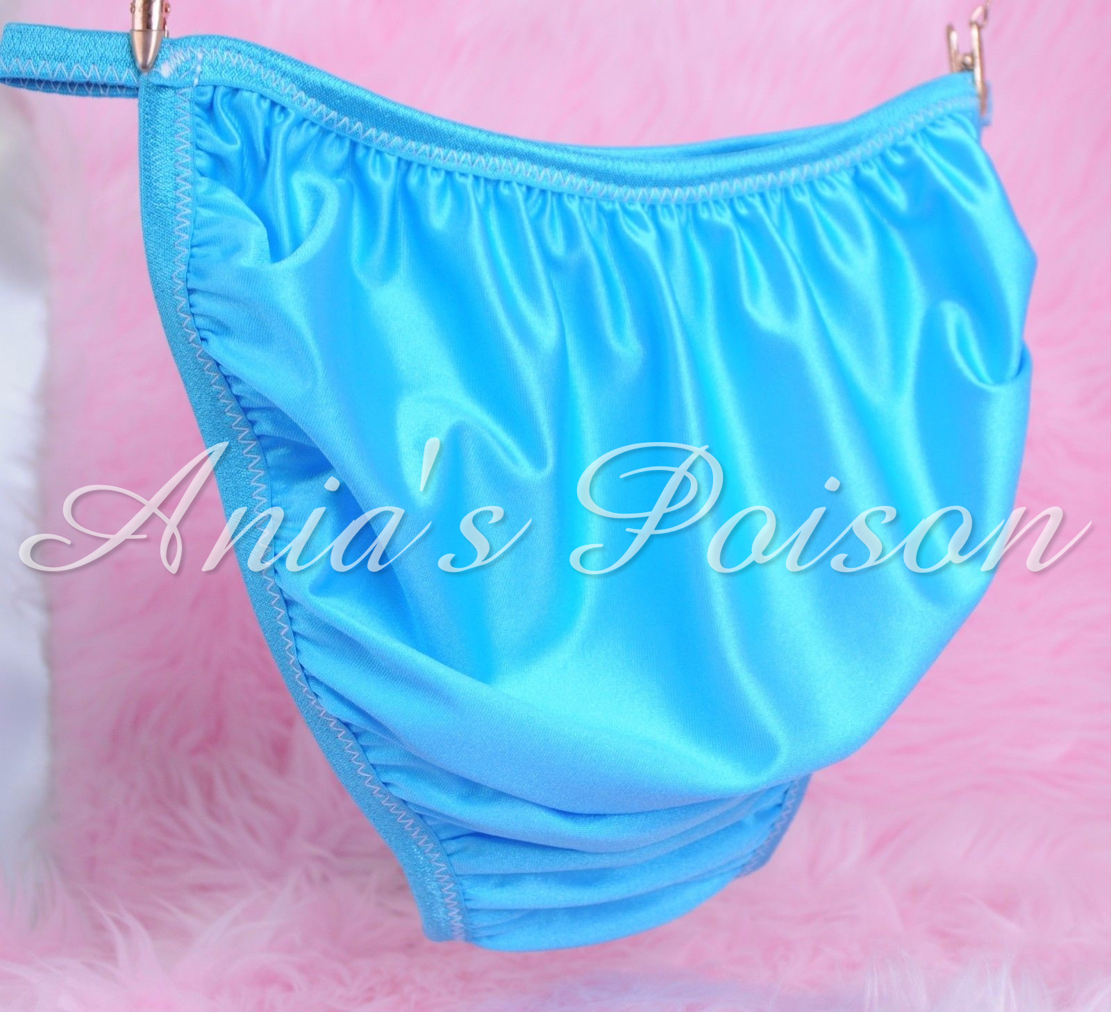 Stretchy Nylon Lycra Silky smooth Satin mens string bikini sissy panties for men