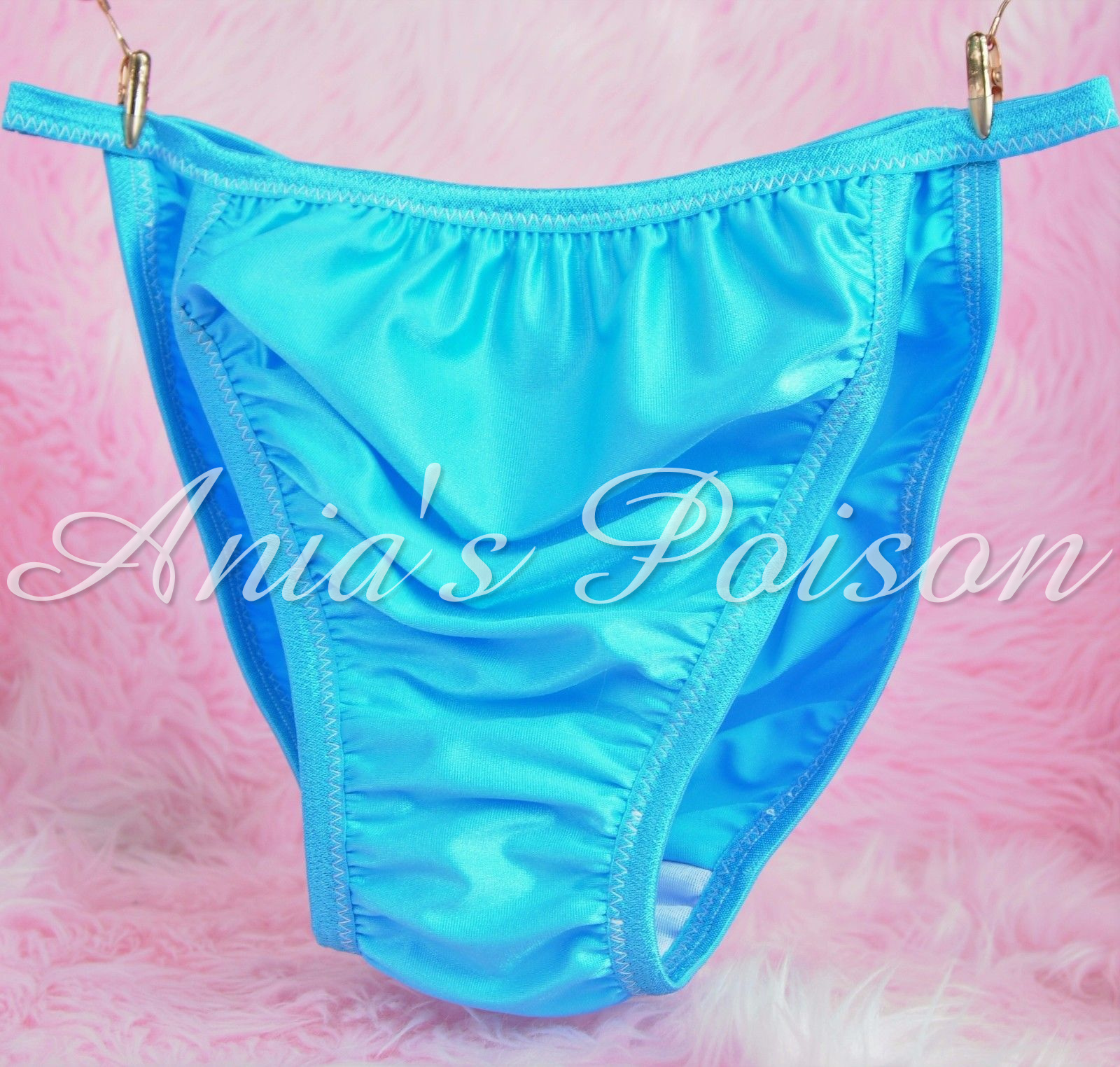 Stretchy Nylon Lycra Silky smooth Satin mens string bikini sissy panties for men 00260