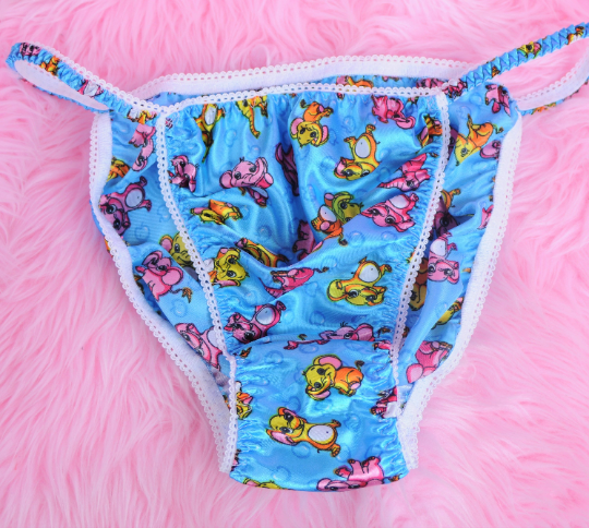 Ania's Poison MANties S - XXL Elephants cartoons Rare 100% polyester string bikini sissy mens underwear panties 00283