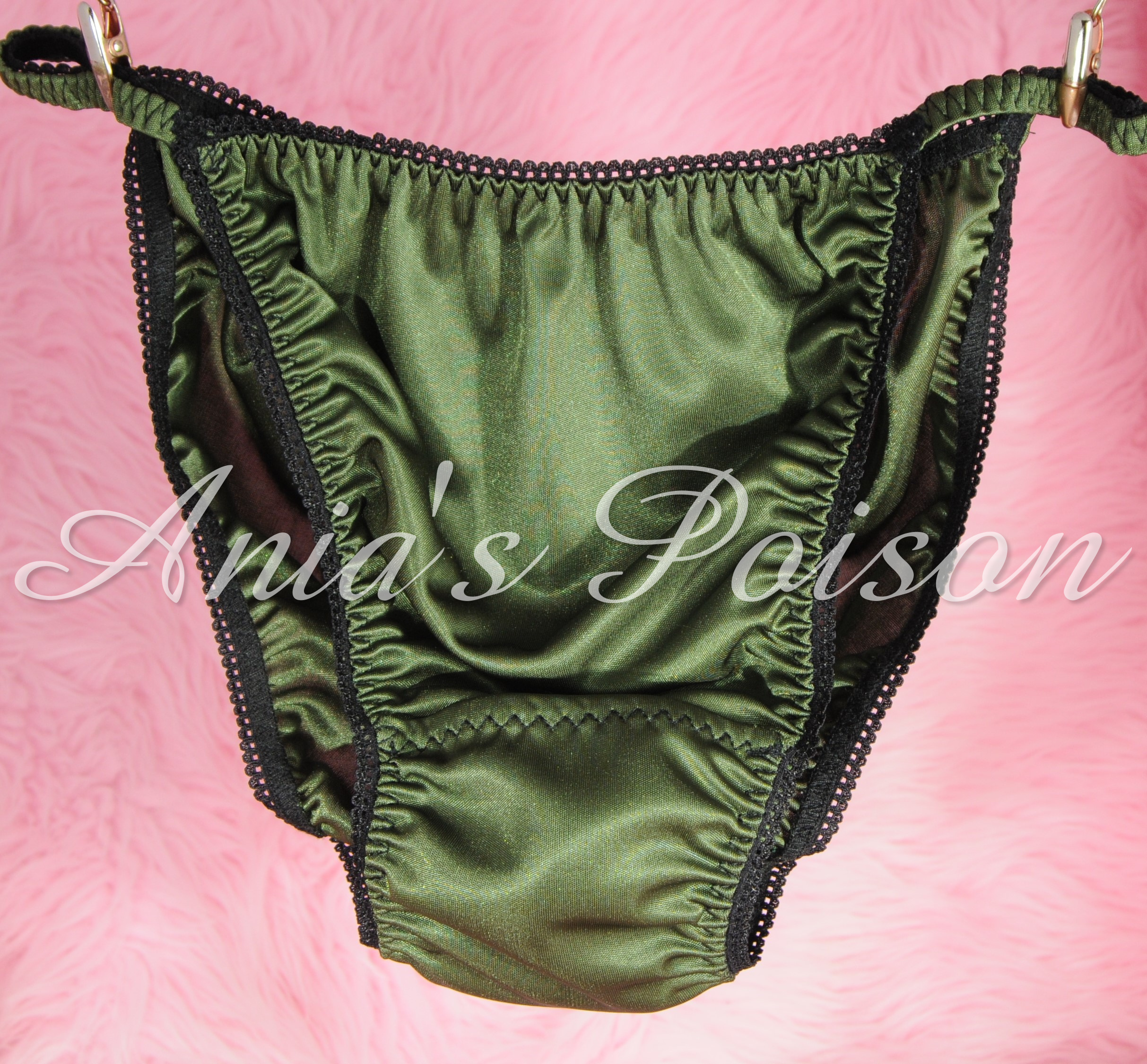 Ania's Poison MANties S - XL shiny Rare Butter Soft Collection polyester string bikini sissy mens underwear panties 00173