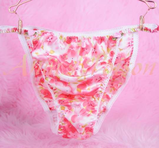 Ania's Poison MANties S - XXL Floral pastel Spring Prints Rare 100% polyester string bikini sissy mens underwear panties