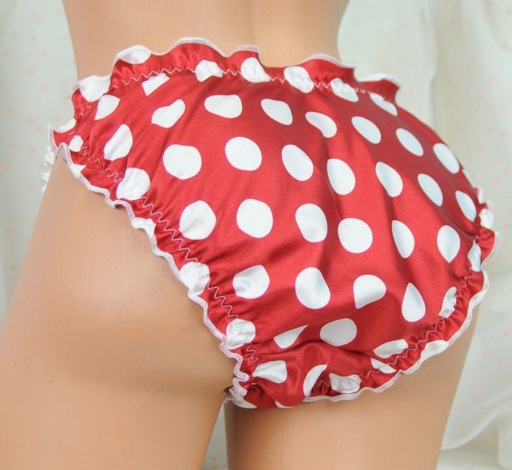 Anias Poison satin Frilly Ruffled Butt Sissy Mens string bikini cross dresser panties wholesale lot of 10 MANTIES - Many colors 0010