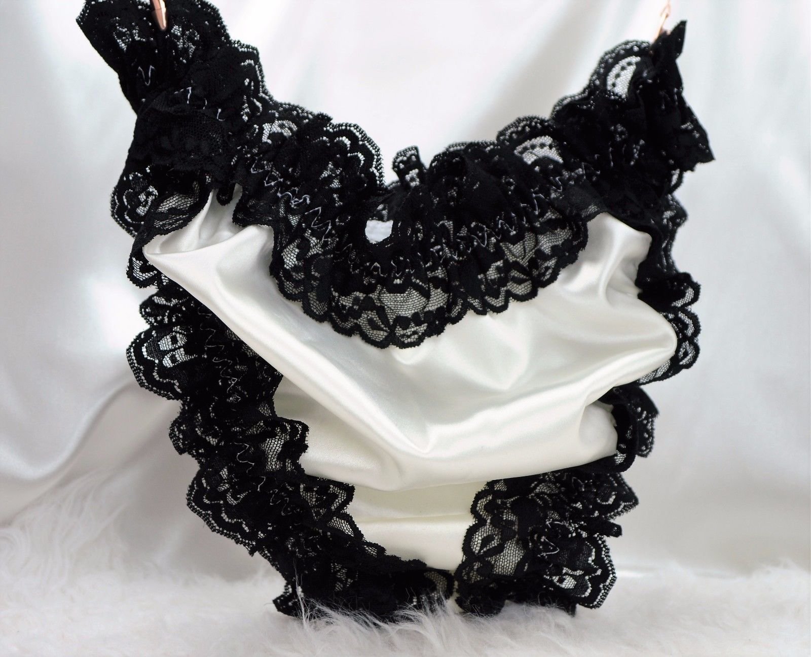 Naughty Frilly Sissy MANties maid slave satin lacy panties bikini CD satin mens Panties