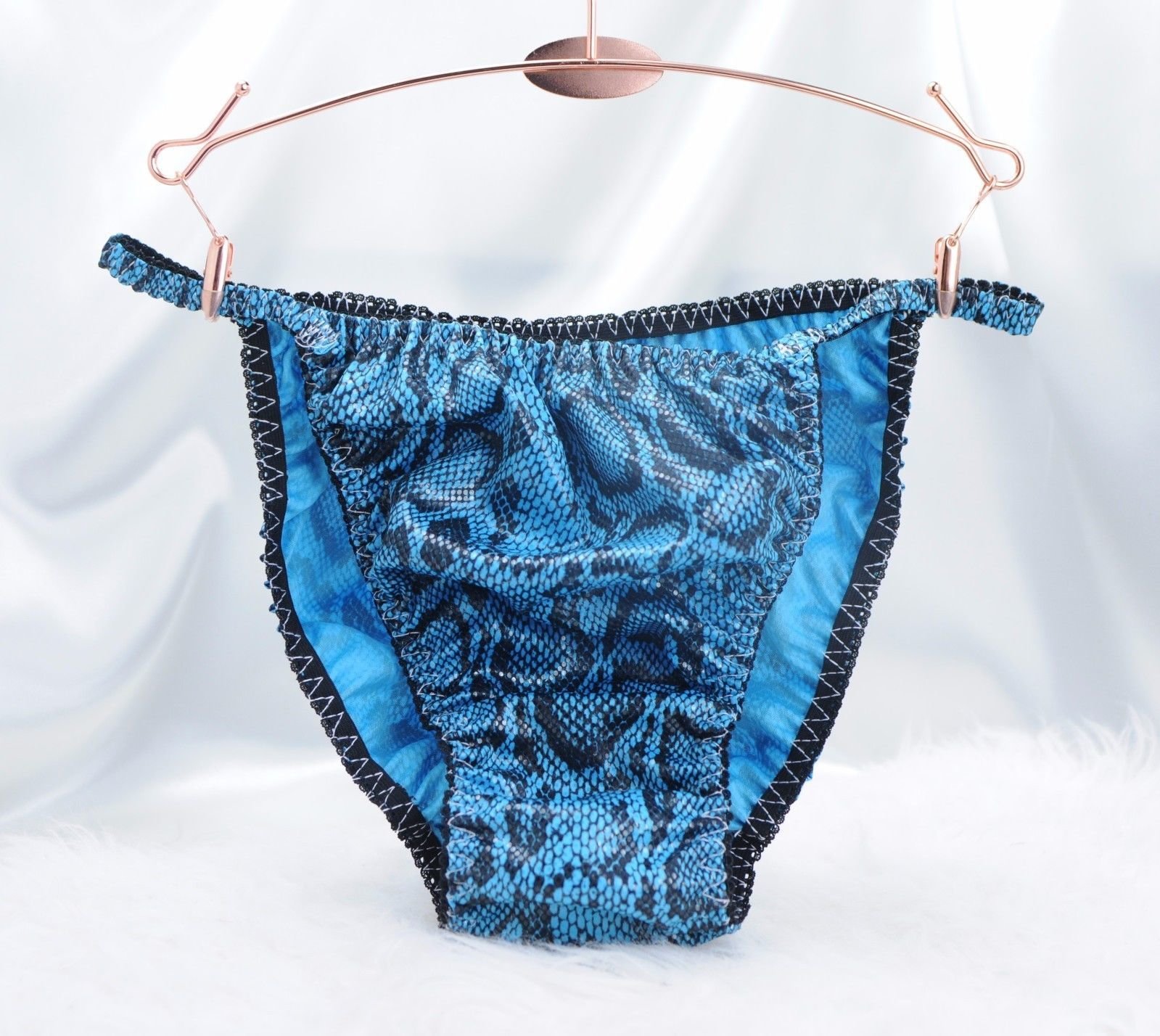 Ania's Poison MANties Vinyl Snake Skin Dancer string bikini Sissy naughty panties for men S - XXL